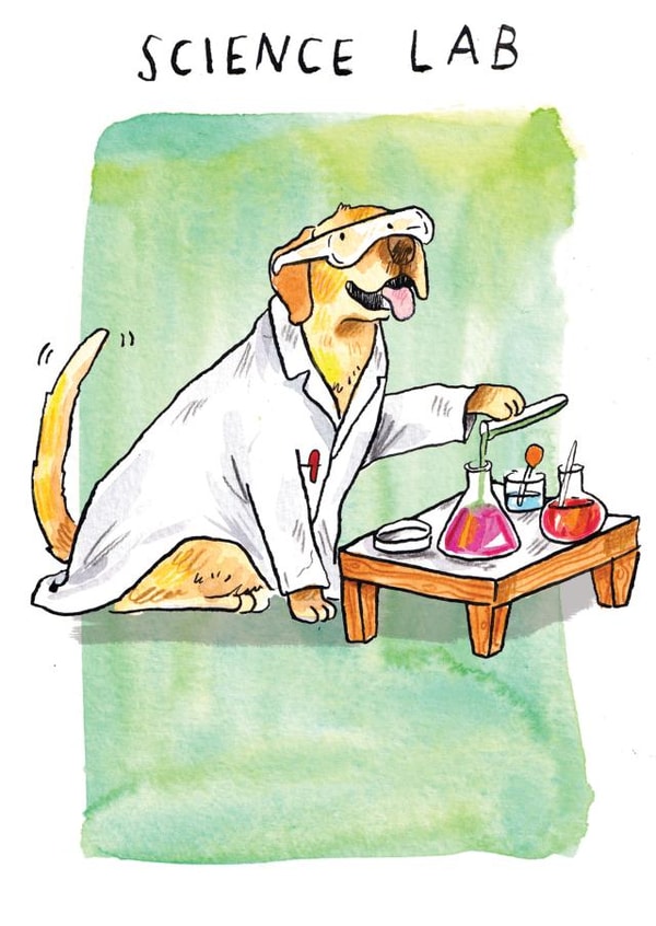 Funny Everyday Card - Science Lab created by Jelly Armchair