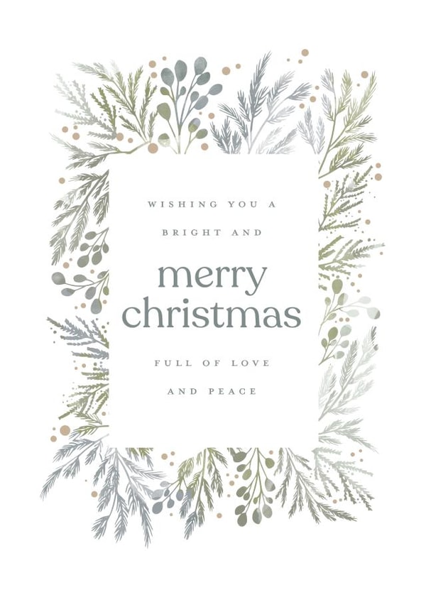 Pretty Christmas card for a loved one. created by Hudson meet Rose