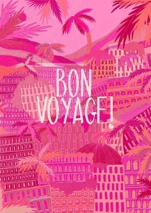 Classic Leaving Card - Bon Voyage! created by march & butler