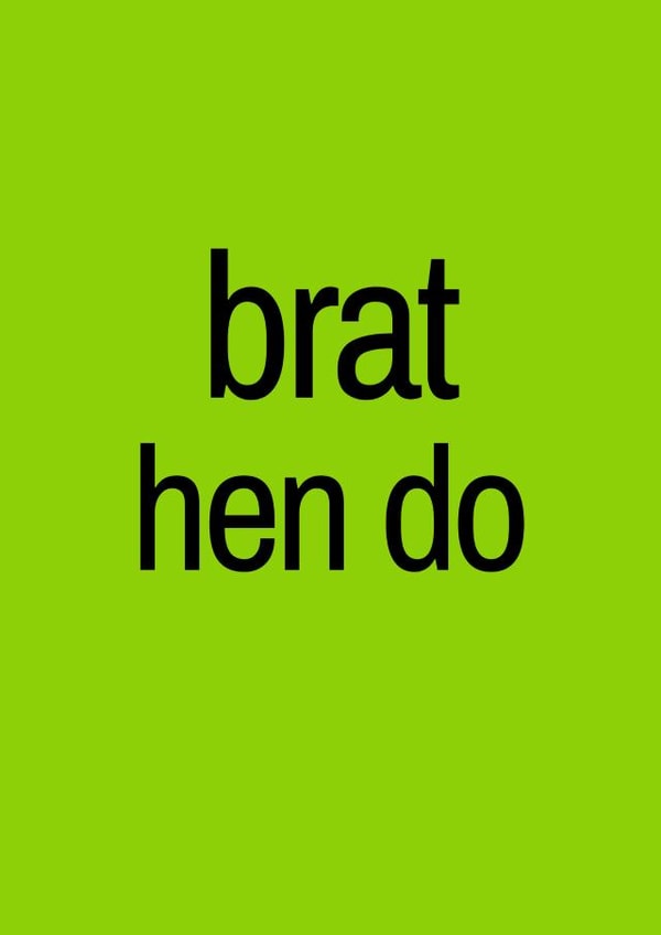 Fun Engagement Card - Brat Hen Do created by Amy (Hedgecards)