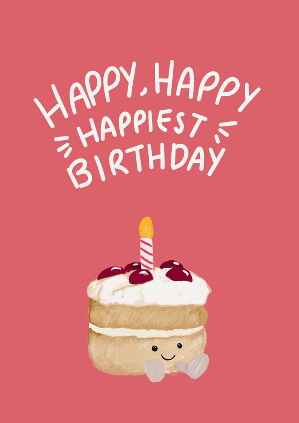 Cute Birthday Card 
 - Cake created by AcuteDesign
