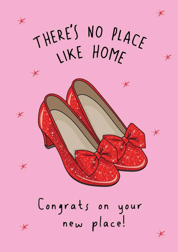 Fun New Home Card - There's No Place Like Home - Wizard Of Oz created by @Laura Lonsdale Designs