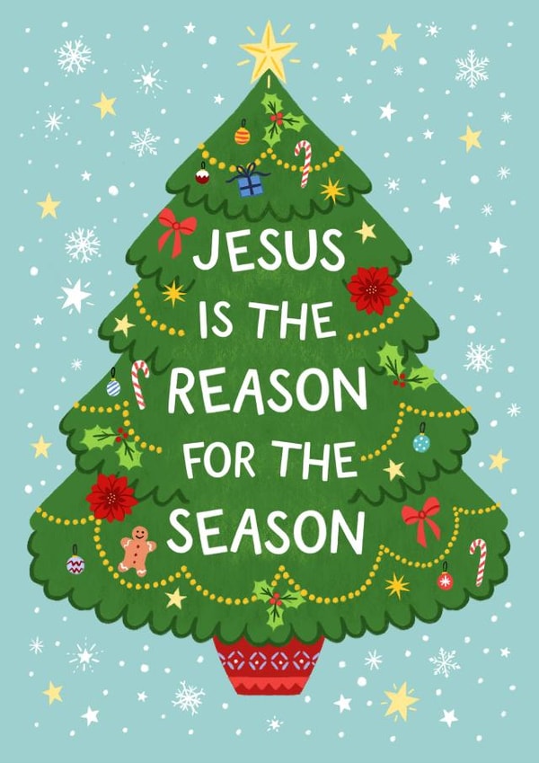 Classic Christmas Card - Jesus Is The Reason For The Season created by Pear Tree Press