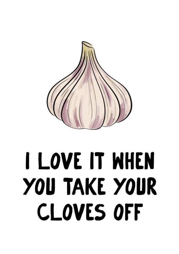 Cheeky Anniversary Card - I Love It When You Take Your Cloves Off created by Hey Bungalow Designs