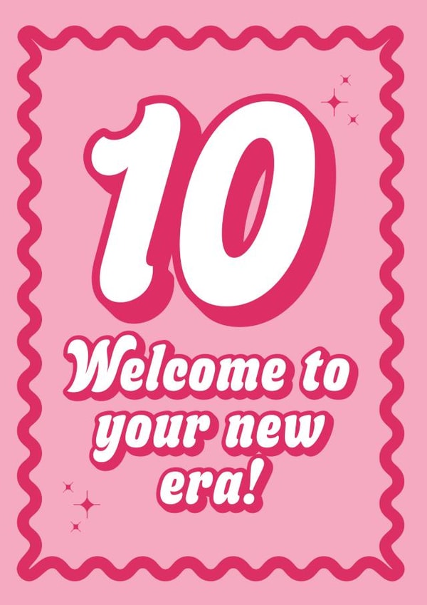 10th Birthday Card - For Her - Welcome To Your New Era! created by Blush & Blossom 