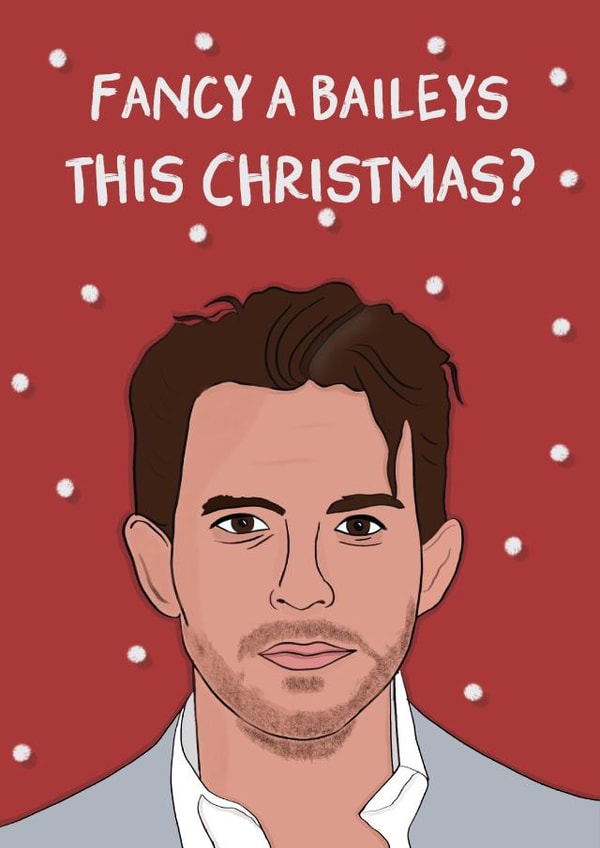 Funny Christmas Card - Jonathan Bailey - Baileys created by Pickled Prints