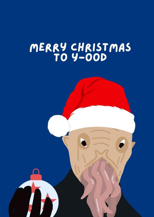 Funny Christmas Card - Ood - Doctor Who created by Jess