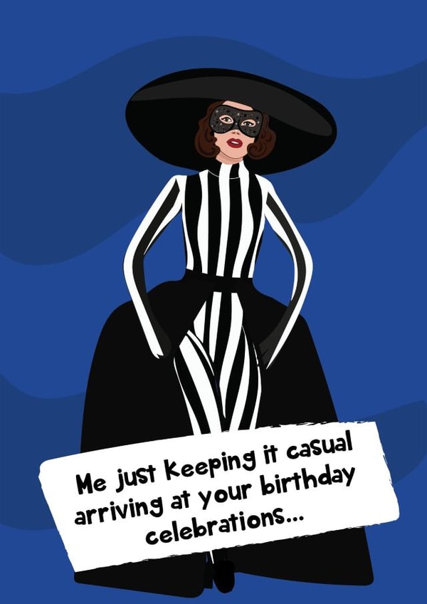 Funny Birthday Card - Emily In Paris - Keep It Casual - Fashion created by @Laura Lonsdale Designs