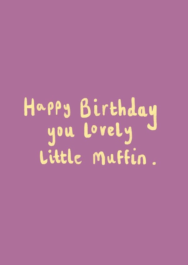 Classic Birthday Card - Lovely Little Muffin - Sweet created by Remi girl