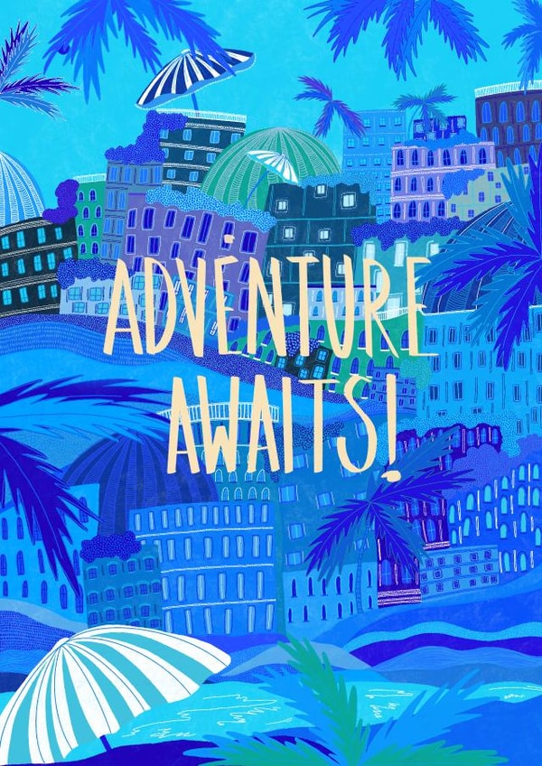 Classic Leaving Card - Adventure Awaits! created by march & butler