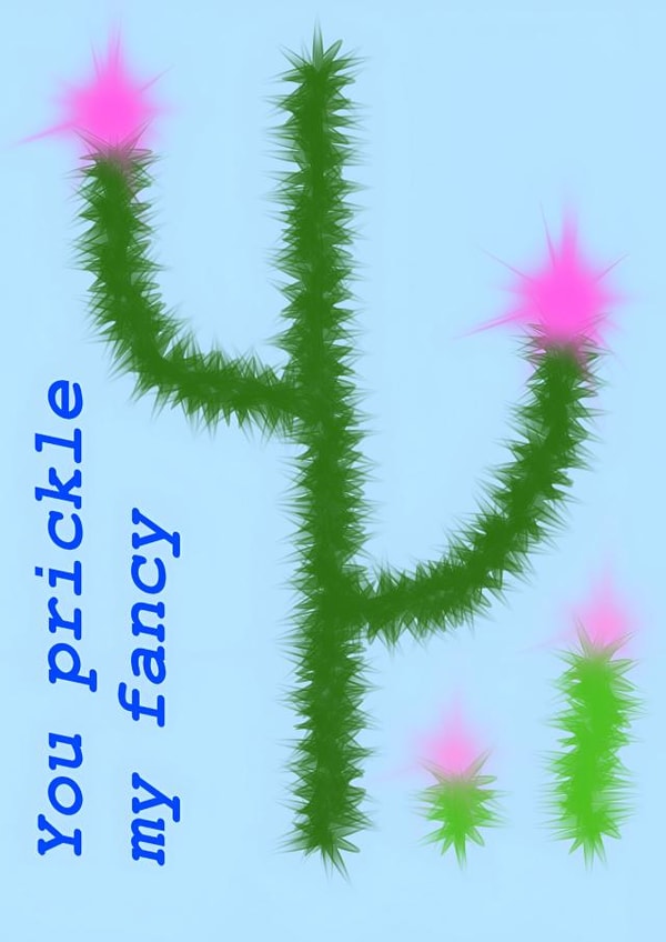 Cute cactus card created by Hannah Wilkinson-Jones