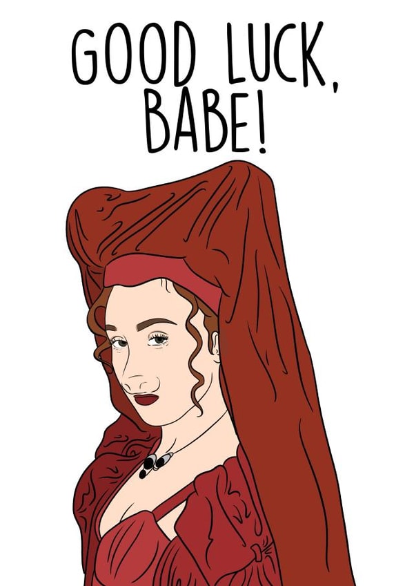 Funny Good Luck Card - Chappell Roan - Good Luck Babe created by Niamh Murphy