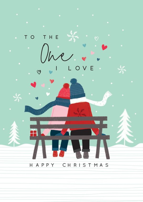Classic Christmas Card - To The One I Love - Snow created by Laura Darrington Design Ltd.