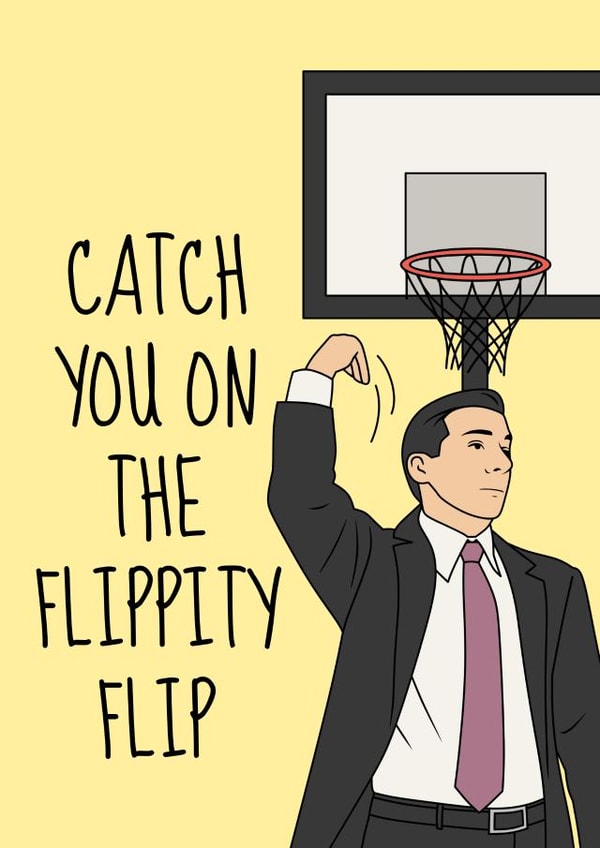 Funny Leaving Card - Michael Scott - The Office - Flippity Flip created by Sundiva Designs