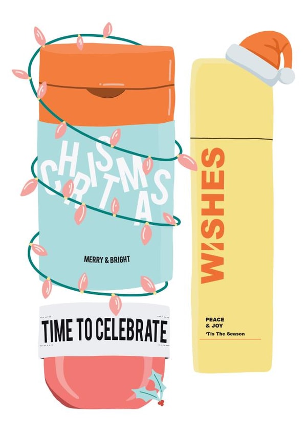 Modern Christmas Card - For Her - Skincare created by Sweetlove Press