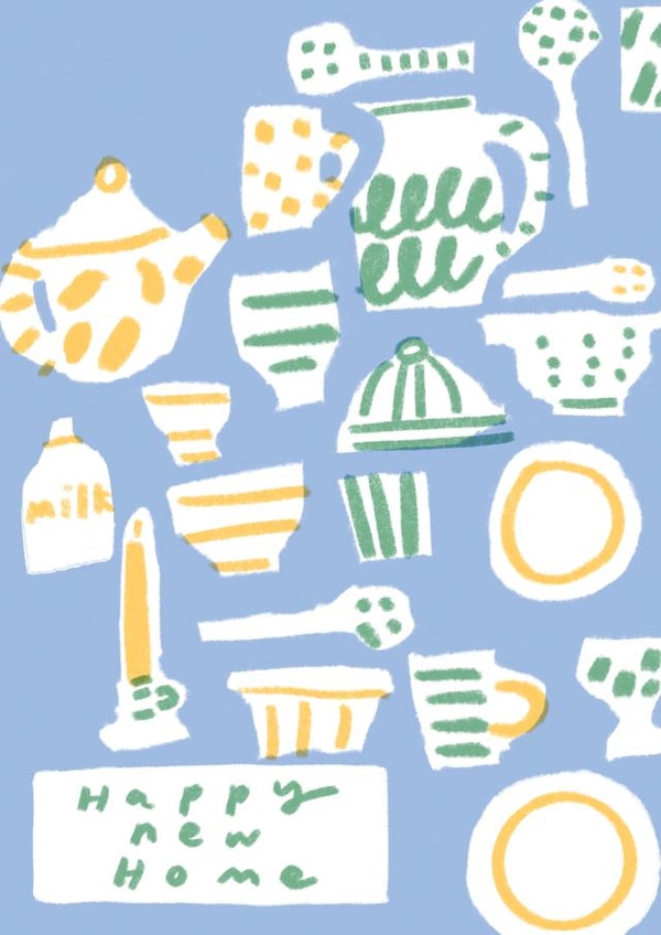 Arty New Home Card - Hand Drawn - Homewears created by Leanne McBrien