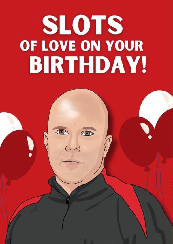 Funny Birthday Card - Arne Slot - Football - Liverpool - Pun created by Original Fox Cards