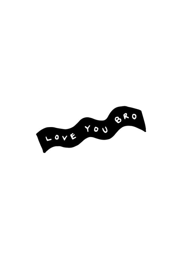 Classic Love & Friendship Card - Love You Bro - Banner created by Folded