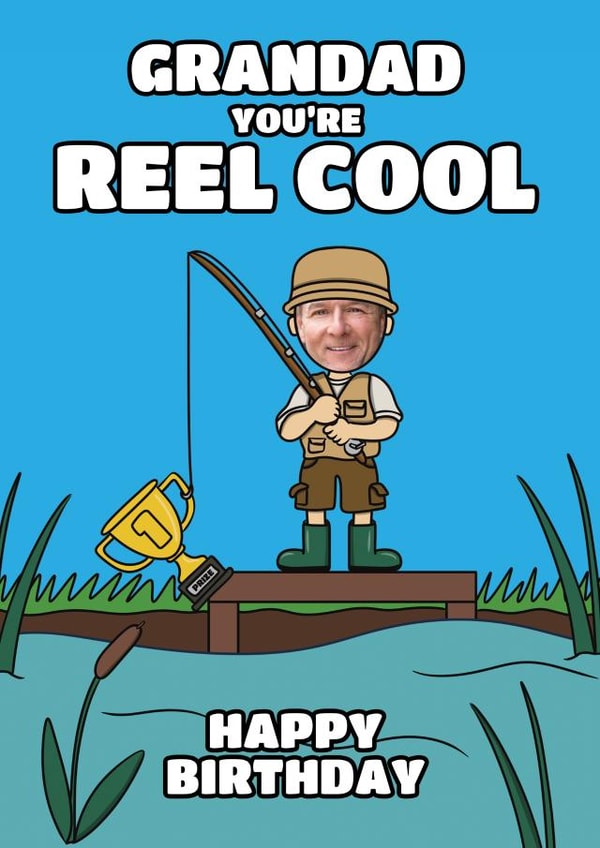 Funny Birthday Card - For Grandad - Fishing created by @Cupsie's Creations