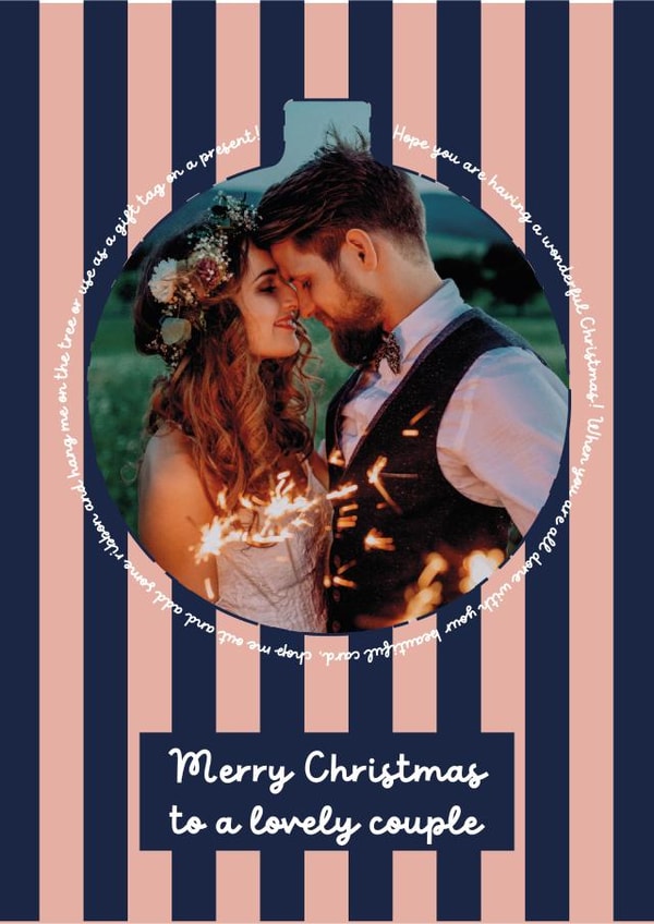 Classic Christmas Card - To A Lovely Couple - Bauble created by Heather Alstead Design LTD