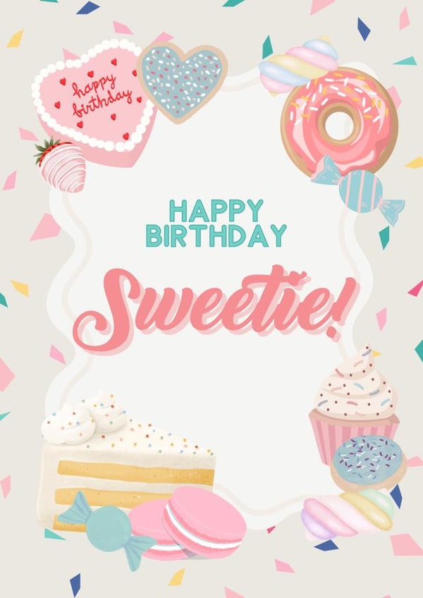 Cute and Sweet Birthday Card created by Gillian Ayre