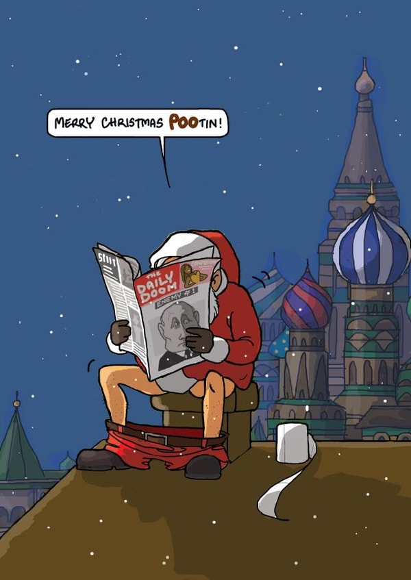 Christmas POO-tin created by Bryony Jackson Walters