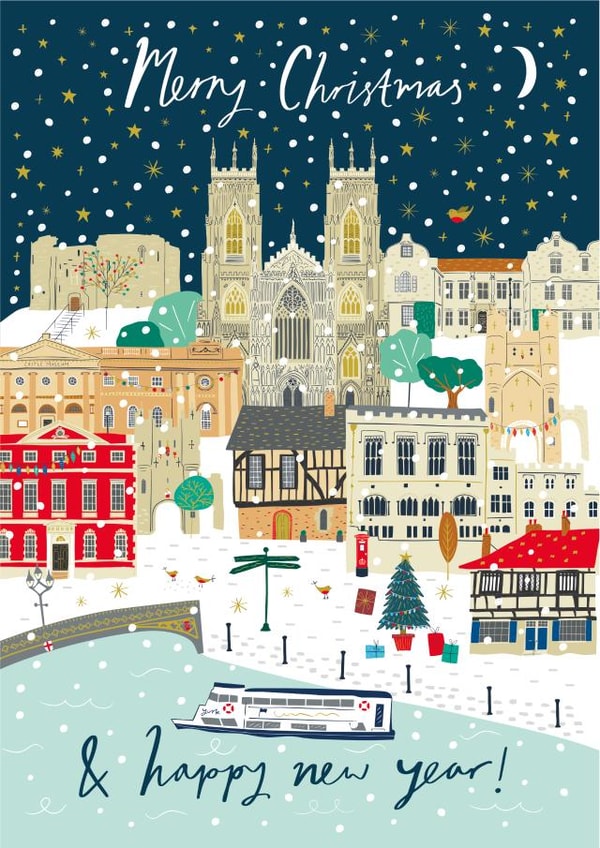 Classic Christmas Card - York - Festive City created by Jessica Hogarth