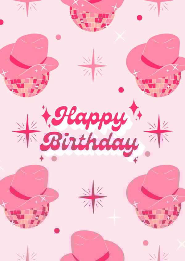 Cowgirl Rodeo Birthday Card For Her created by Born and Raised Creative