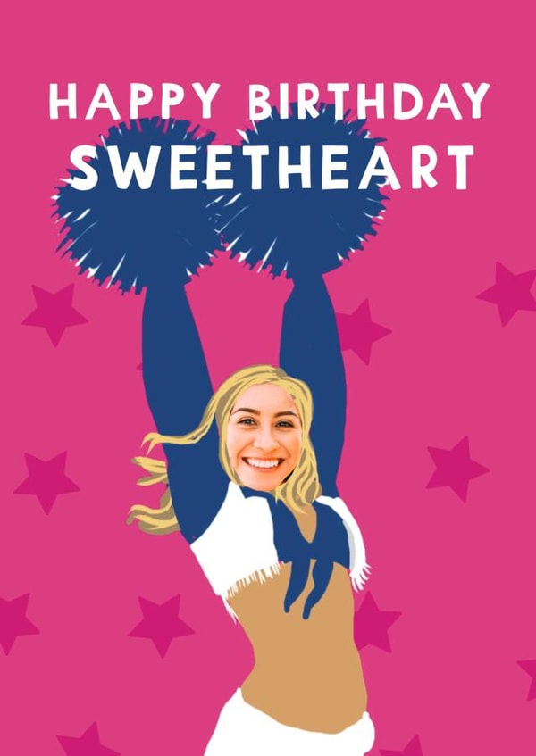 Cute Birthday Card - Dallas Cowboys - America's Sweethearts - Cheerleading created by Giddy Kipper