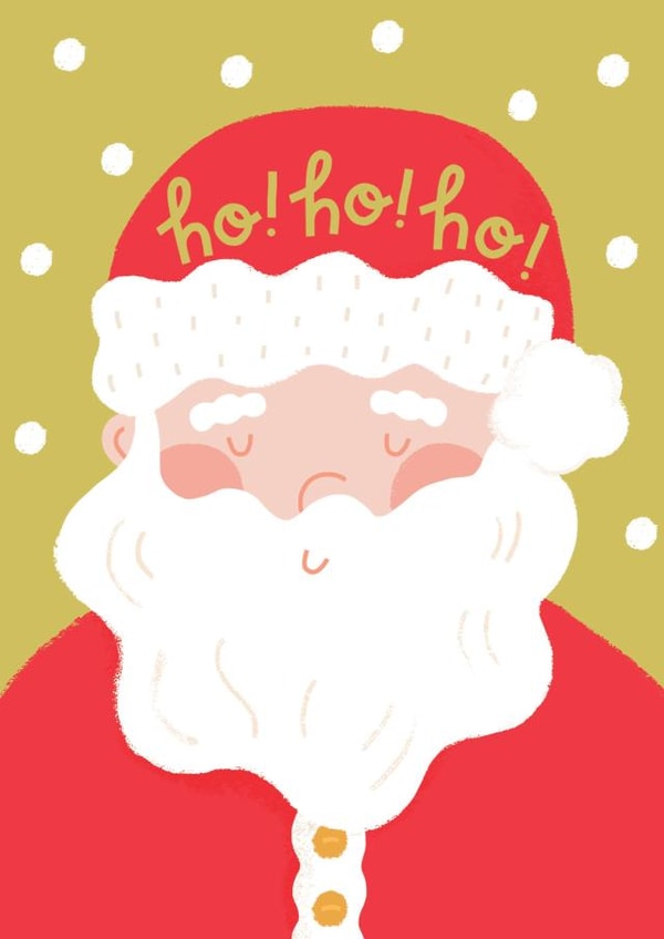 Cute Christmas Card - Santa - Ho! Ho! Ho! created by Raspberry Blossom