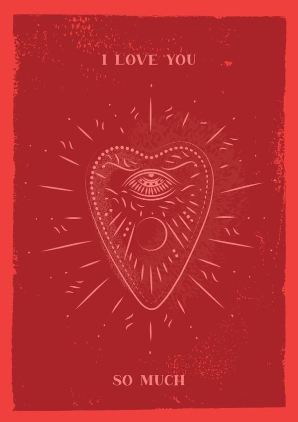 Pretty Anniversary Card - I Love You Heart and Eye Card created by Feel Good Supplies