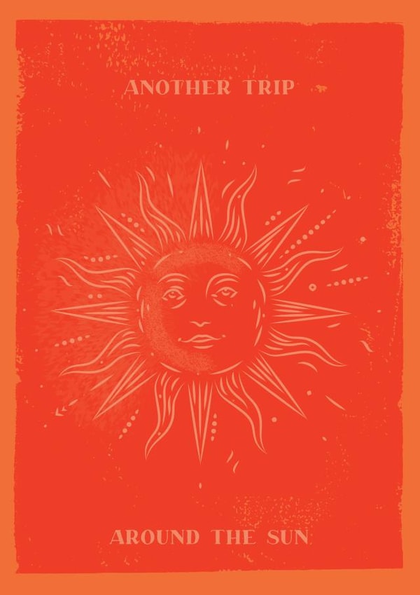 Pretty Birthday Card - Another Trip Around the Sun created by Feel Good Supplies