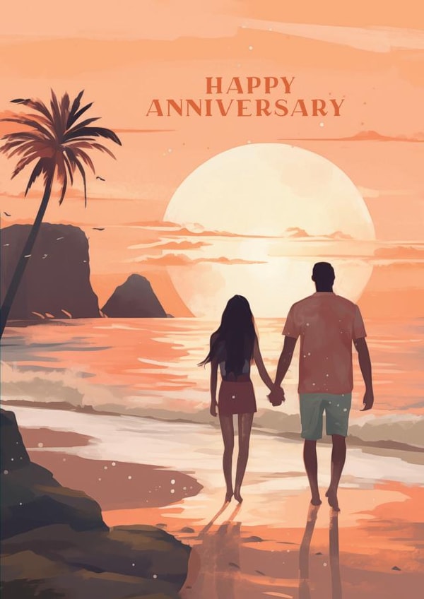 Cute Anniversary Card - Couple On Holiday created by Feel Good Supplies