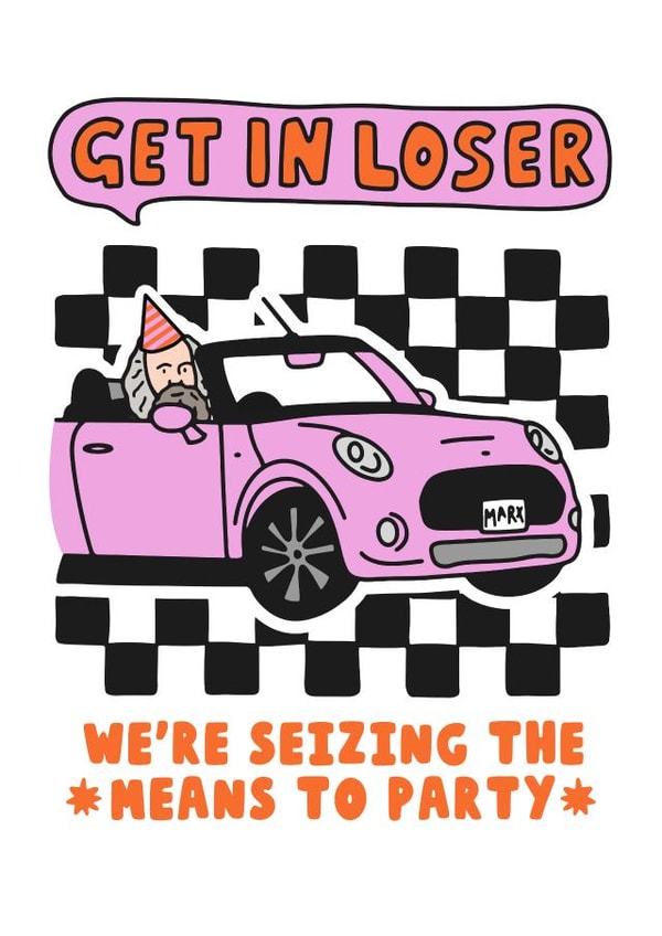 Funny Birthday Card - Karl Marx - Mean Girls Reference created by Hey Huns It's Nicole