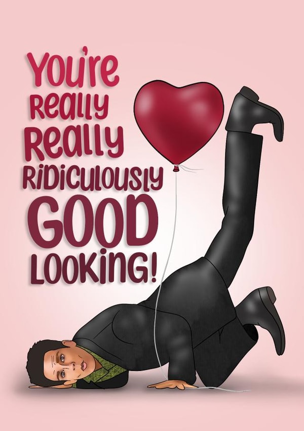Funny Anniversary Card - Zoolander - Really Good Looking created by I Draw Stuff