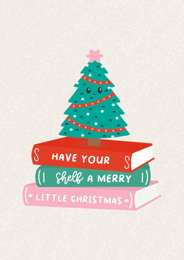 Cute Christmas Card - Books - Tree created by Fierce and Fred