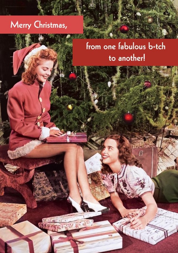 Funny Christmas Card - Fabulous Bitch - Vintage created by Quitting Hollywood
