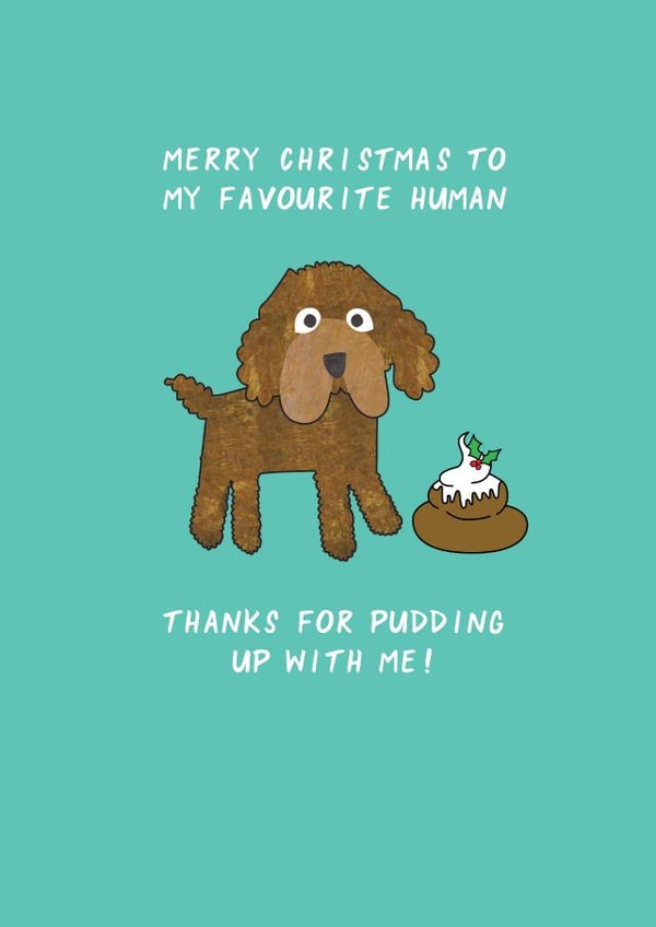 Funny Christmas Card - From The Dog - Pun | thortful