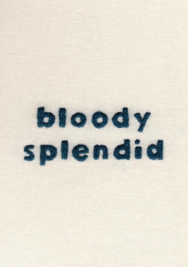 Cute Congratulations Card - Bloody Splendid - Embroidery created by Sparklymouse