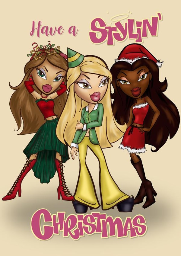 Stylish Bratz Inspired Christmas Card for your Bestie! created by Serenity Emily