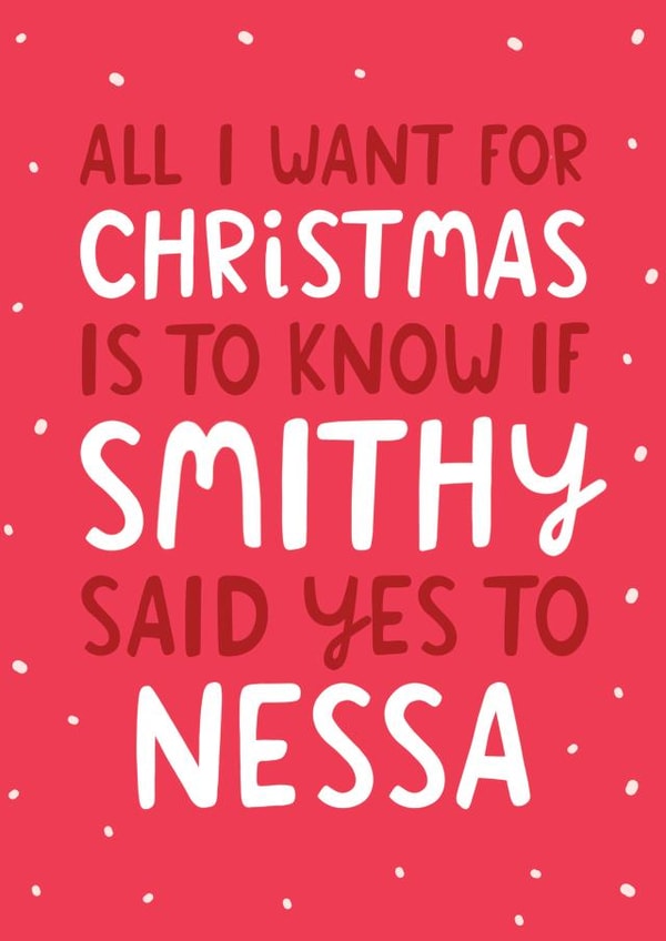 Funny Christmas Card - Gavin & Stacey - Smithy & Nessa created by The Cake Thief