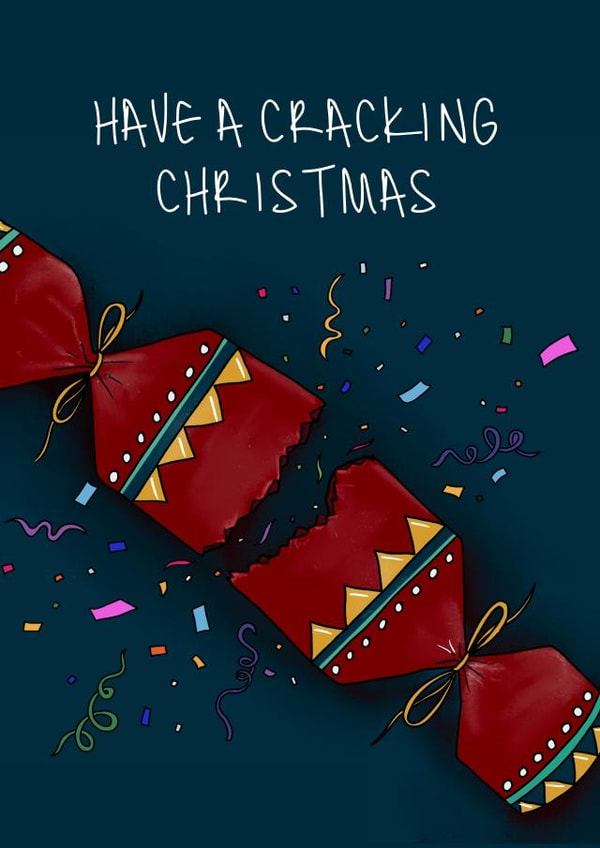 Traditional cracker - Have a cracking Christmas created by Lucy Driver