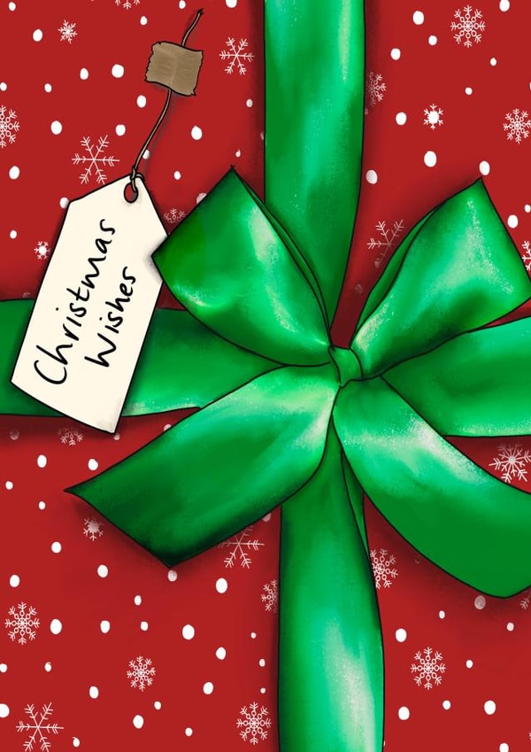 Snowflake present card - Christmas Wishes created by Lucy Driver