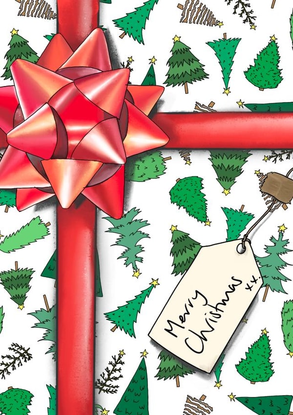 Christmas present card - Merry Christmas created by Lucy Driver