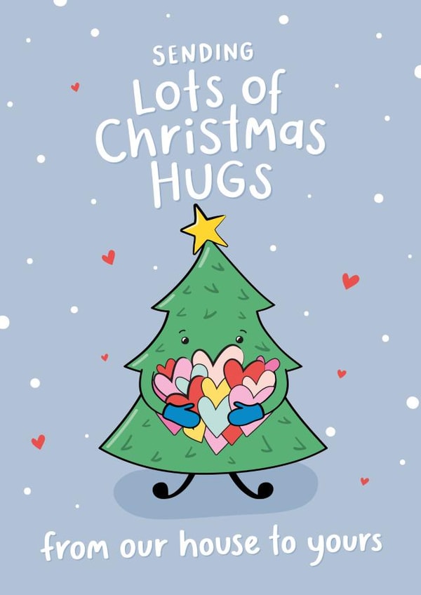 Cute Christmas Card - From Our House To Yours - Tree | thortful