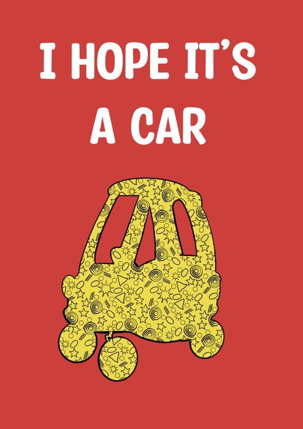 Funny car wrapping Christmas card created by Doublea