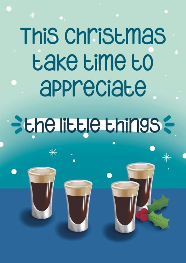 Funny Christmas Card - Baby Guinness - Little Things created by Presents Felt