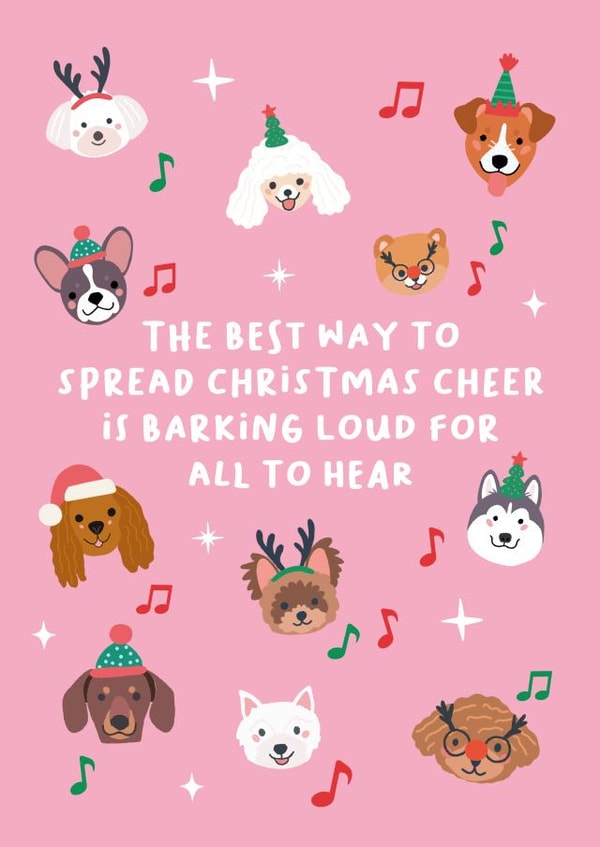 Cute Dog Christmas Card created by Xoxo Designs by Ruth 