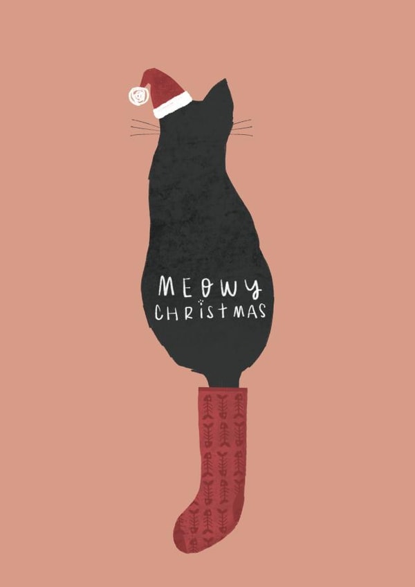 Cute Christmas Card - Meowy Christmas created by Bells Scambler