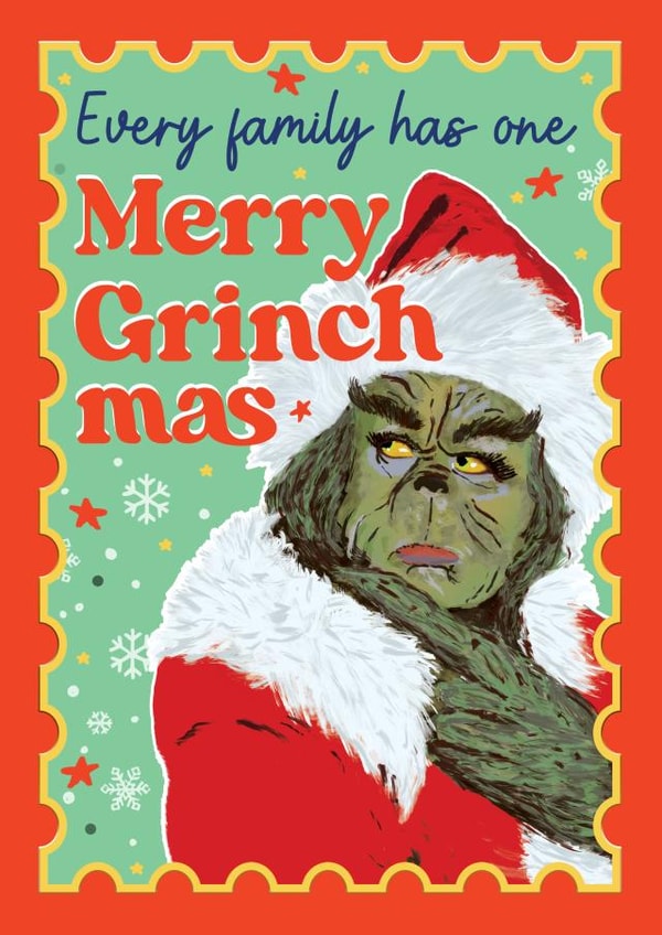 Funny Christmas Card - The Grinch created by Foggish